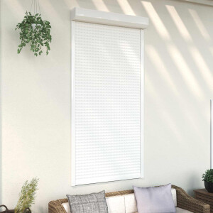 vidaXL Roljaloezie Wit 110 x 220 cm Aluminium en Polyurethaan