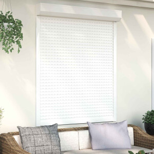 vidaXL Roljaloezie Wit 120 x 150 cm Aluminium en Polyurethaan