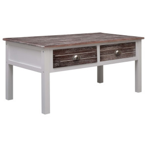 vidaXL Salontafel 100x50x45 cm hout bruin