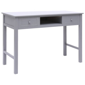 vidaXL Schrijftafel 110x45x76 cm hout grijs