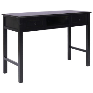 vidaXL Schrijftafel 110x45x76 cm hout zwart