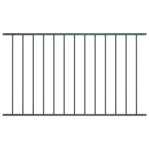 vidaXL Hekpaneel 1,7x0,75 m gepoedercoat staal antraciet