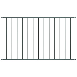 vidaXL Schuttingpaneel gepoedercoat staal 1,63x1 m antraciet