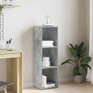 vidaXL Boekenkast/tv-meubel 36x30x114 cm bewerkt hout betongrijs