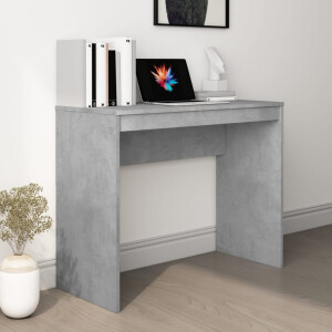 vidaXL Bureau 90x40x72 cm bewerkt hout betongrijs