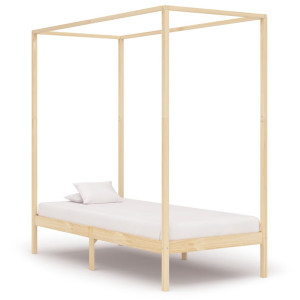 vidaXL Hemelbedframe massief grenenhout 90x200 cm