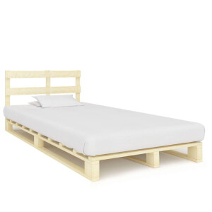 vidaXL Bedframe pallet massief grenenhout 120x200 cm