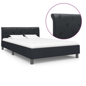 vidaXL Bedframe kunstleer zwart 120x200 cm