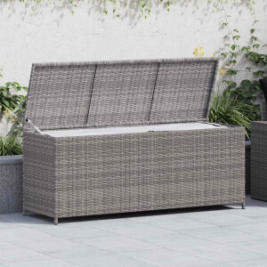 vidaXL Tuinbox 150x50x60 cm poly rattan grijs