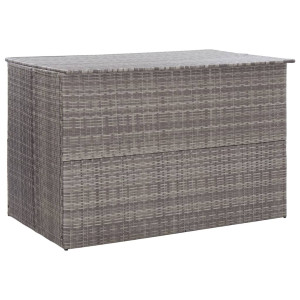 vidaXL Tuinbox 150x100x100 cm poly rattan grijs