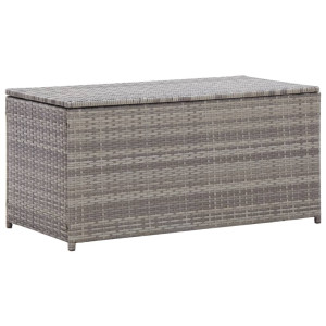 vidaXL Tuinbox 100x50x50 cm poly rattan grijs