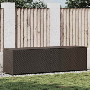 vidaXL Tuinbox 200x50x60 cm poly rattan bruin