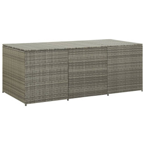 vidaXL Tuinbox 180x90x70 cm poly rattan grijs