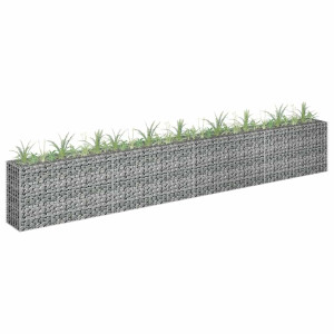 vidaXL Gabion plantenbak verhoogd 360x30x60 cm gegalvaniseerd staal