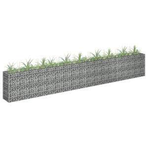 vidaXL Gabion plantenbak verhoogd 360x30x60 cm gegalvaniseerd staal