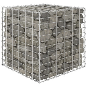 vidaXL Gabion plantenbak verhoogd kubus 60x60x60 cm staaldraad