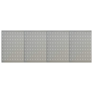 vidaXL Gaatjespanelen wandgemonteerd 4 st 40x58 cm staal