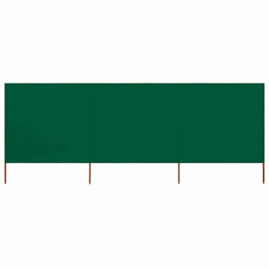 vidaXL Windscherm 3-panelen 400x80 cm stof groen