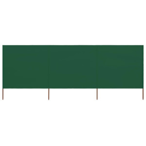 vidaXL Windscherm 3-panelen 400x80 cm stof groen
