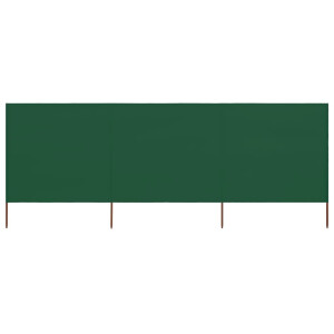 vidaXL Windscherm 3-panelen 400x160 cm stof groen
