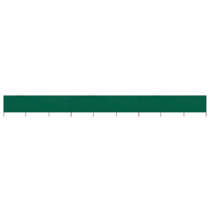 vidaXL Windscherm 9-panelen 1200x120 cm stof groen