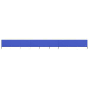 vidaXL Windscherm 9-panelen 1200x160 cm stof azuurblauw