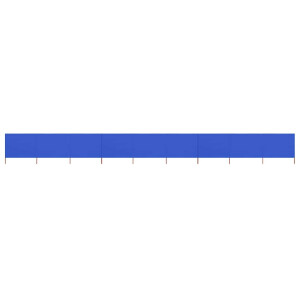 vidaXL Windscherm 9-panelen 1200x160 cm stof azuurblauw
