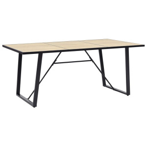 vidaXL Eettafel 200x100x75 cm MDF eikenkleurig