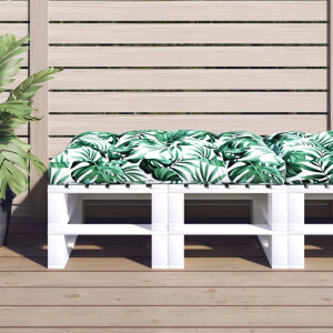vidaXL Palletkussen 120x80x12 cm stof groen