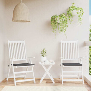 vidaXL Tuinstoelkussens 2 st 50x50x4 cm oxford stof antracietkleurig