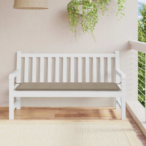 vidaXL Tuinbankkussen 150x50x4 cm oxford stof taupe
