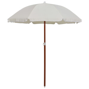 vidaXL Parasol met stalen paal 180 cm zandkleurig