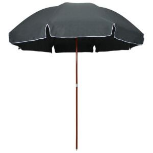 vidaXL Parasol met stalen paal 300 cm antracietkleurig
