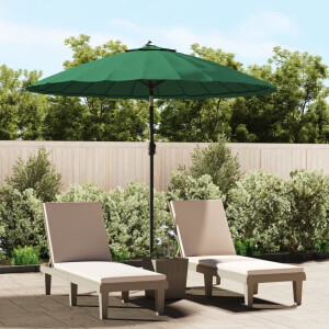 vidaXL Parasol met aluminium paal 270 cm groen