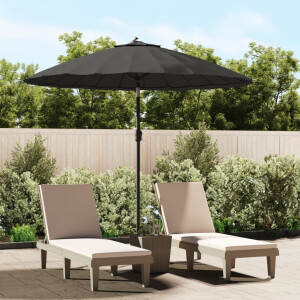 vidaXL Parasol met aluminium paal 270 cm antraciet