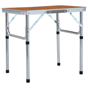 vidaXL Campingtafel inklapbaar 60x45 cm aluminium