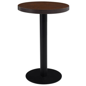 vidaXL Bistrotafel 50 cm MDF donkerbruin