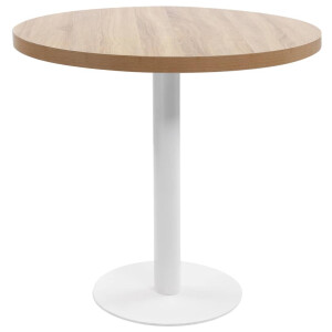 vidaXL Bistrotafel 80 cm MDF lichtbruin