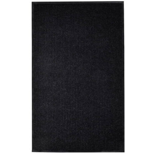 vidaXL Deurmat 117x220 cm PVC zwart