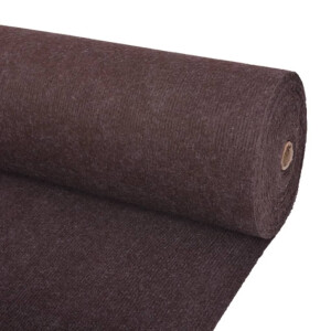 vidaXL Tapijt 1,2x10 m ribstof bruin