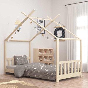 vidaXL Kinderbedframe massief grenenhout 70x140 cm