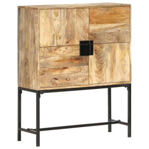 vidaXL Hoge kast 80x30x100 cm massief mangohout