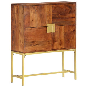 vidaXL Hoge kast 80x30x100 cm massief acaciahout