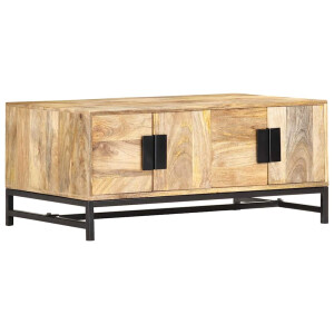 vidaXL Salontafel 90x55x40 cm massief mangohout