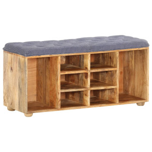 vidaXL Halbankje 100x35x47 cm massief mangohout