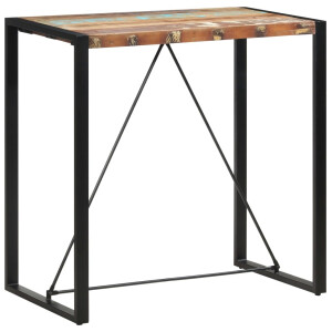 vidaXL Bartafel 110x60x110 cm massief gerecycled hout