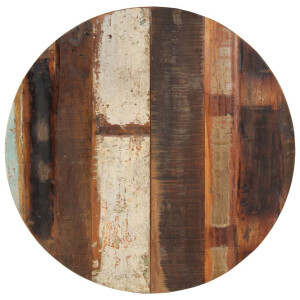 vidaXL Tafelblad rond 15-16 mm 70 cm massief gerecycled hout