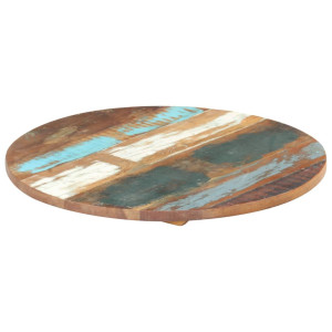 vidaXL Tafelblad rond 25-27 mm 40 cm massief gerecycled hout