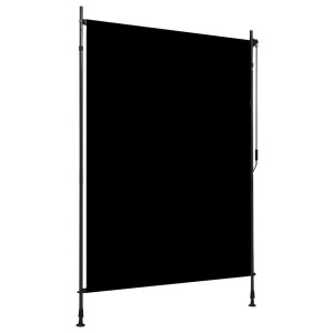 vidaXL Rolgordijn voor buiten 150x270 cm antraciet