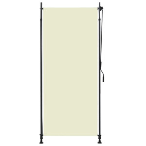 vidaXL Rolgordijn voor buiten 100x270 cm crème